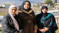 Ibtisam, Aicha and Hoda, three group user representatives of the Mousawat rehabilitation centre. Ibtisam, Aicha and Hoda, three group user representatives of the Mousawat rehabilitation centre.