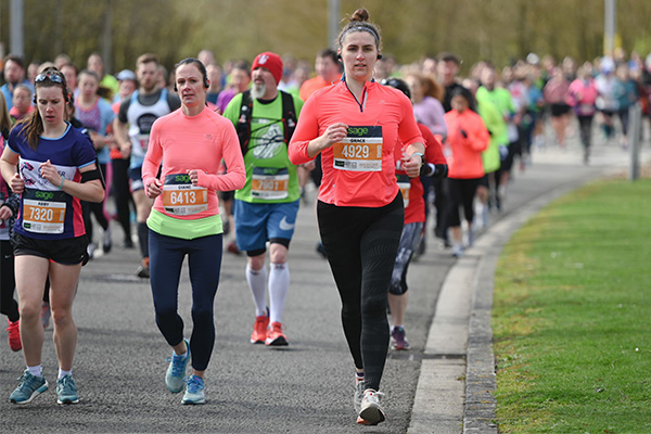 Runners taking part in the Reading Half Marathon