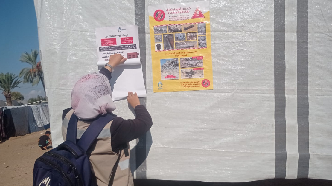 Gaza: HI runs risk awareness campaigns to protect the population 